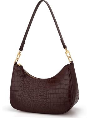 〽️ Women's Coffee Cute Hobo Clutch Purses Zipper Tote Shoulder Handbags